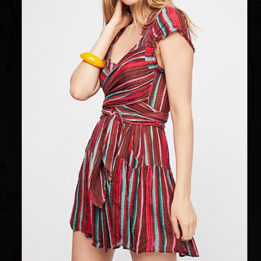 ❌SOLD❌ Free People Maia wrap mini dress